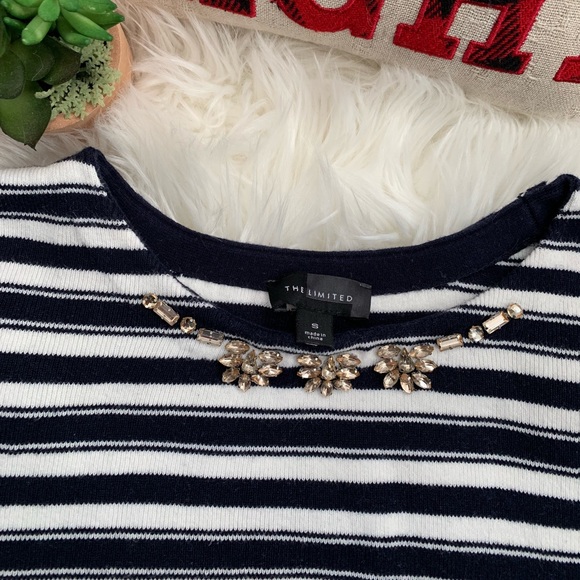 The Limited Tops - The Limited embellished sweater